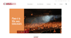 Desktop Screenshot of coulisses.fr